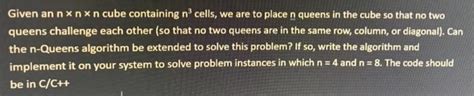 nxnx|Solved 2. Given an nxnx n cube containing n³ cells, we are